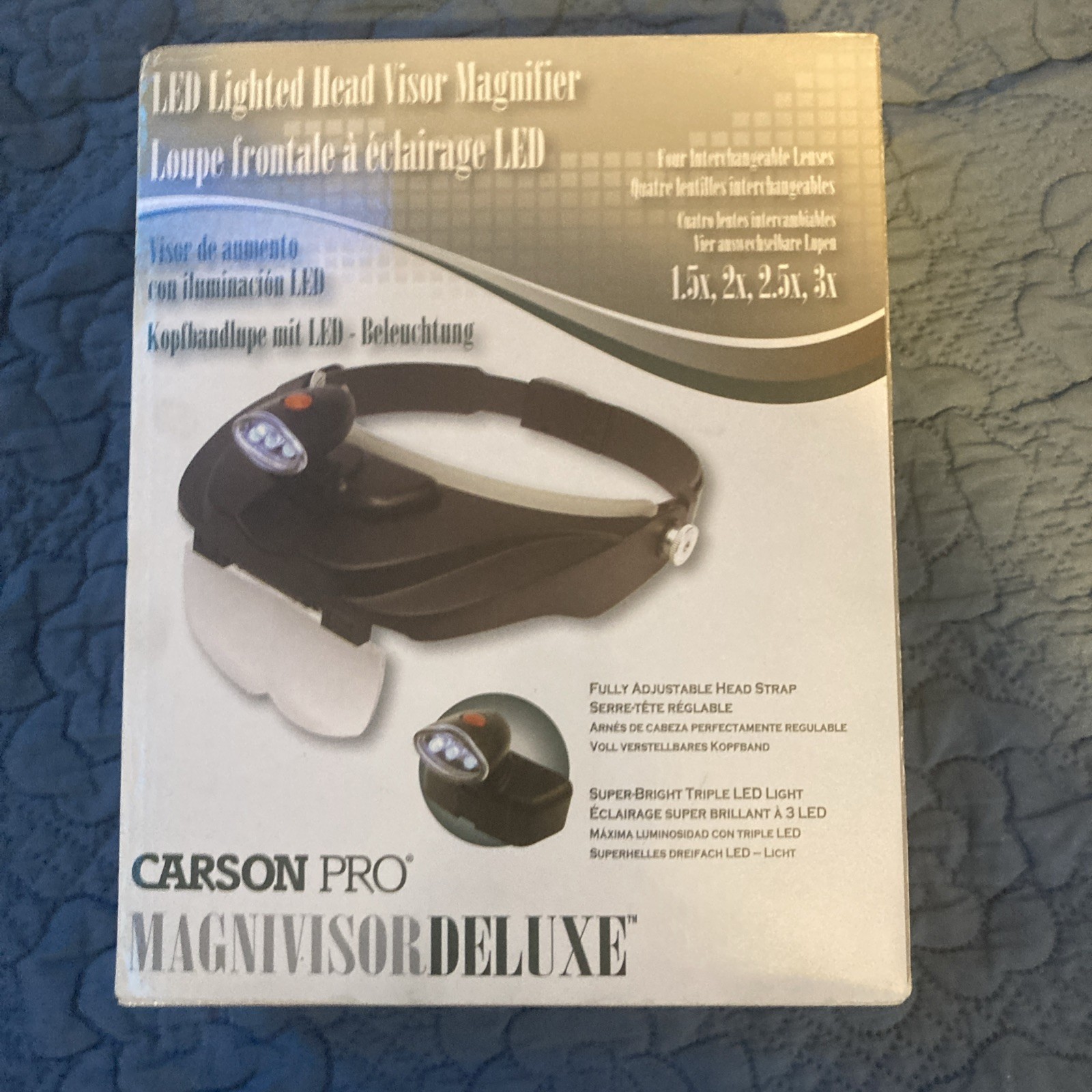 CARSON OPTICAL Acrylic Eyeglass Frame Magnifier 3x Rectangular CP-60