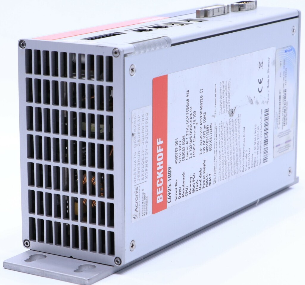 BECKHOFF C6925-1009 INDUSTRIAL PC 24VDC 136W