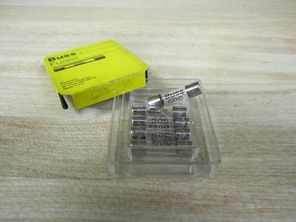 Bussmann GDC-5A Miniature Glass Tube Fuse T/250V (Pack of 5)
