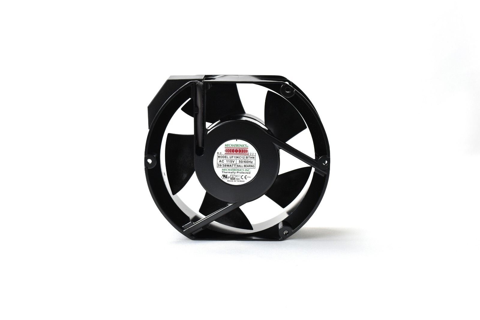 Mechatronics UF15KC12-BTHN Ball Bearing Axial Fan – 115VAC 60Hz 38W 172x150x55mm