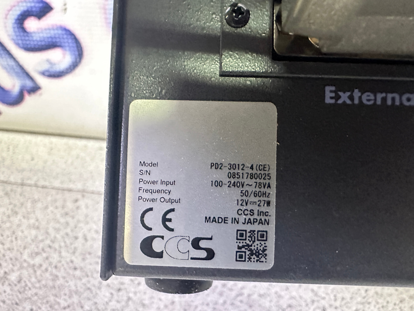 CCS PD2-3012-4 Digital Control Unit For Led Light