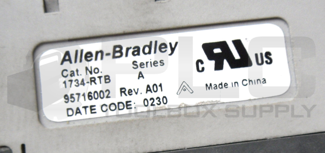 ALLEN BRADLEY 1734-ADN SER B POINT I/O ADPATER DEVICENET W/1734-RTB SER A