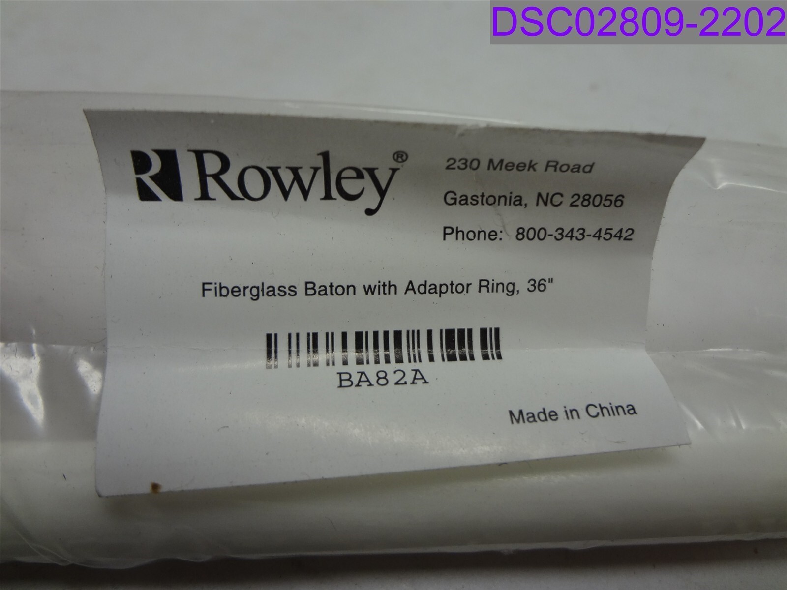 Qty = 12: Rowley Fiberglass Baton w Adaptor Ring 36″ P/N BA82A