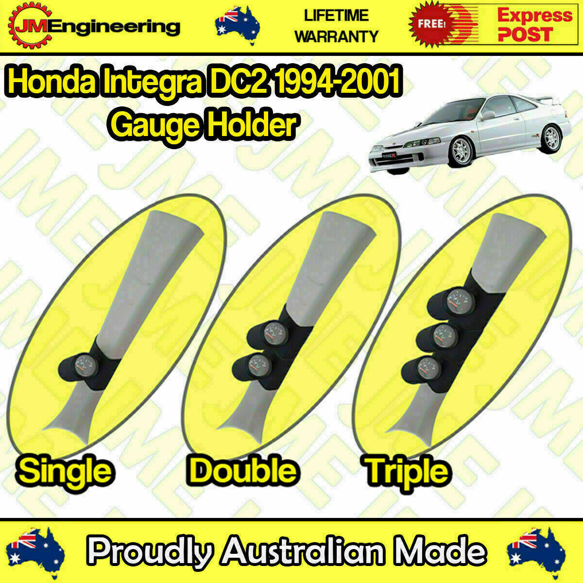 Gauge Holder for Honda Integra DC2 1994-2001 Pillar Pod 52mm 60mm 2 inch