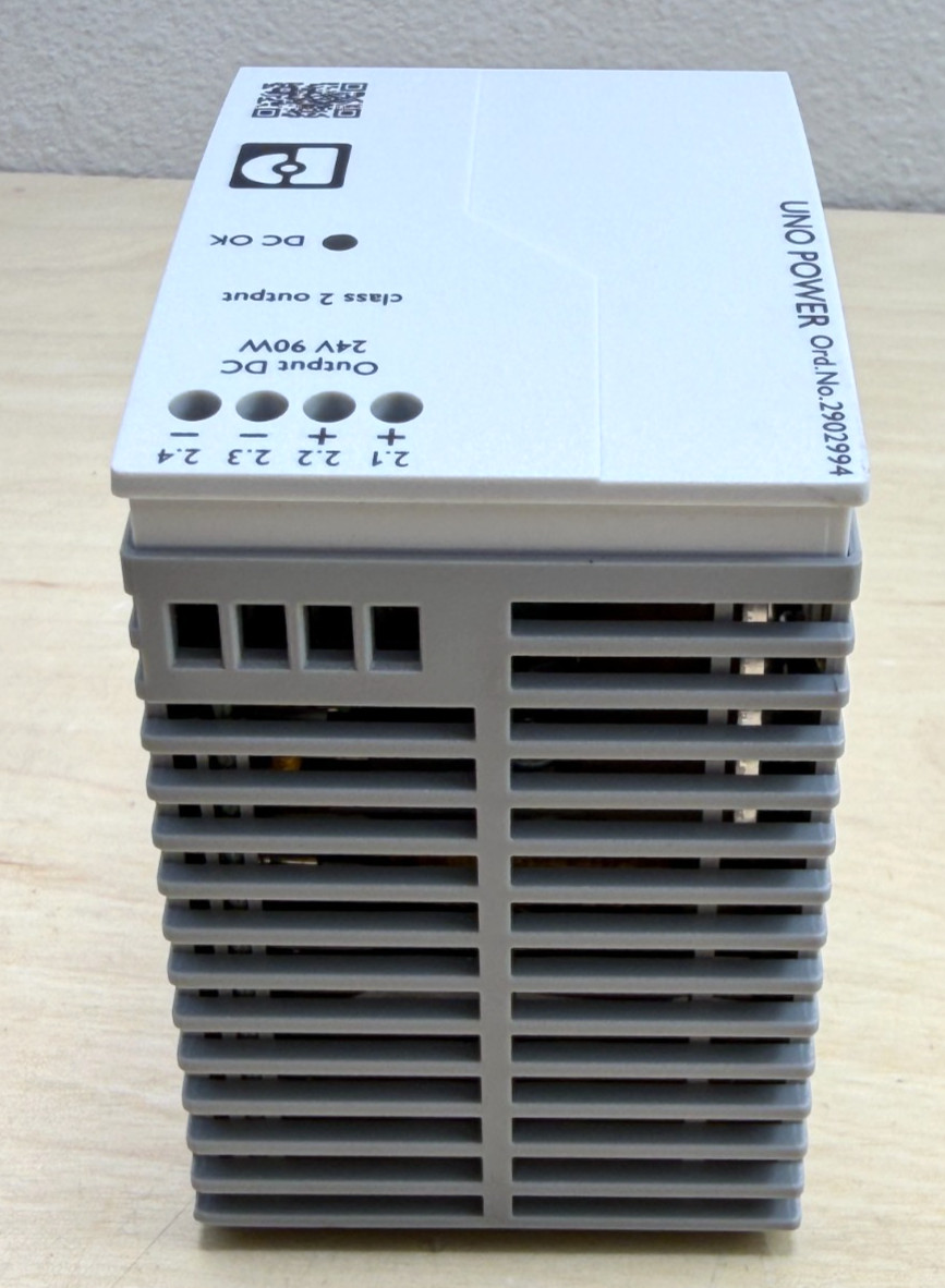 Phoenix UNO-PS/1AC/24DC/90W/C2LPS DC Power Supply, 24 VDC, 2902994