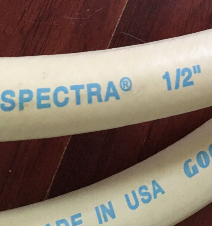 Goodyear Lot of 2 Spectra Industrial Hot Water Hose 1/2″ 300 PSI W.P. White New