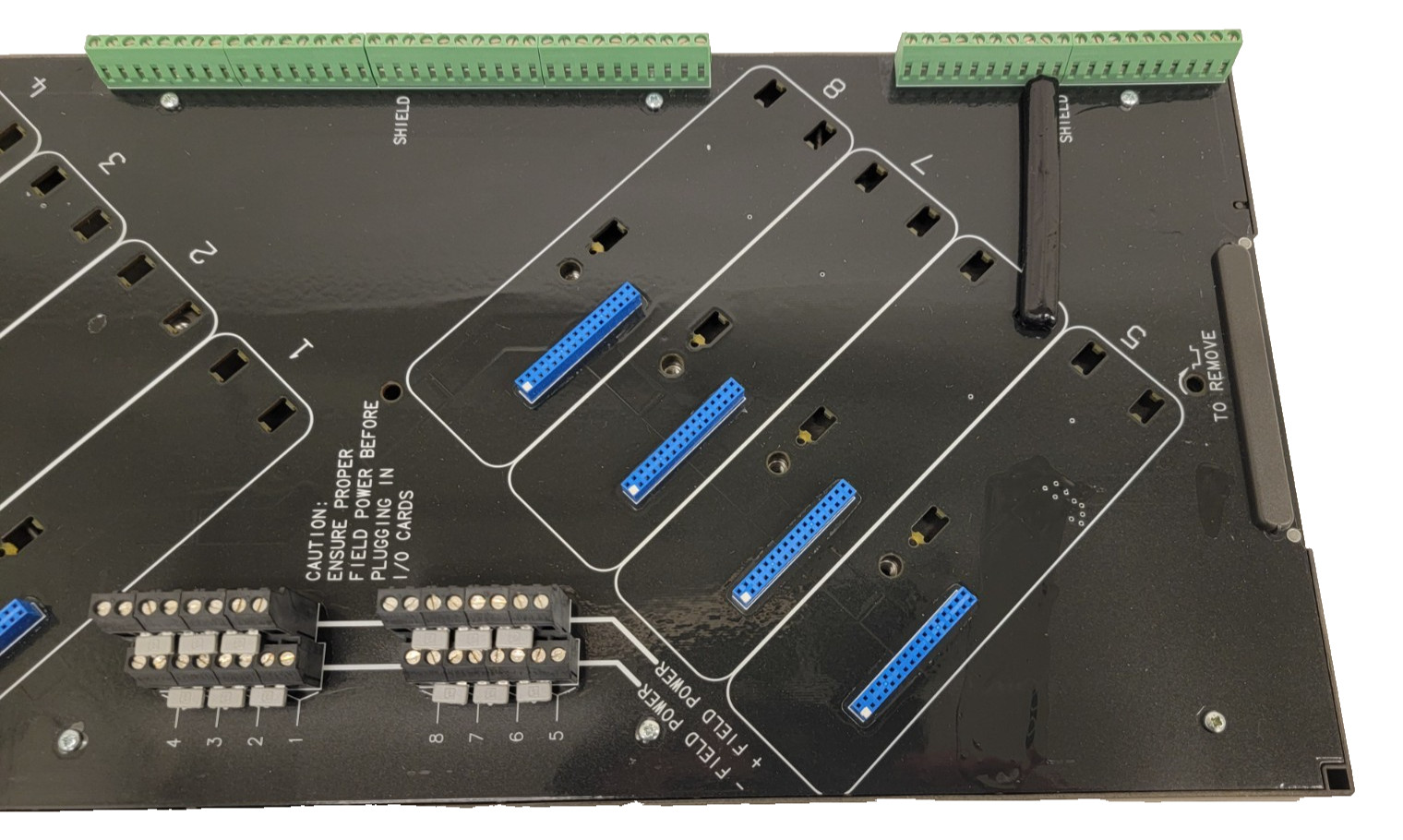 New Open Box Emerson KJ4003X1-BA1 8-W VerticalPLUS I/O Carrier Left
