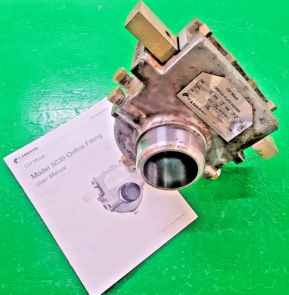 6️⃣ CAMERON CLIFF MOCK 5030 ORIFICE FITTING 49LB PESSCO OFFER 1 G022426-1-100 🗽