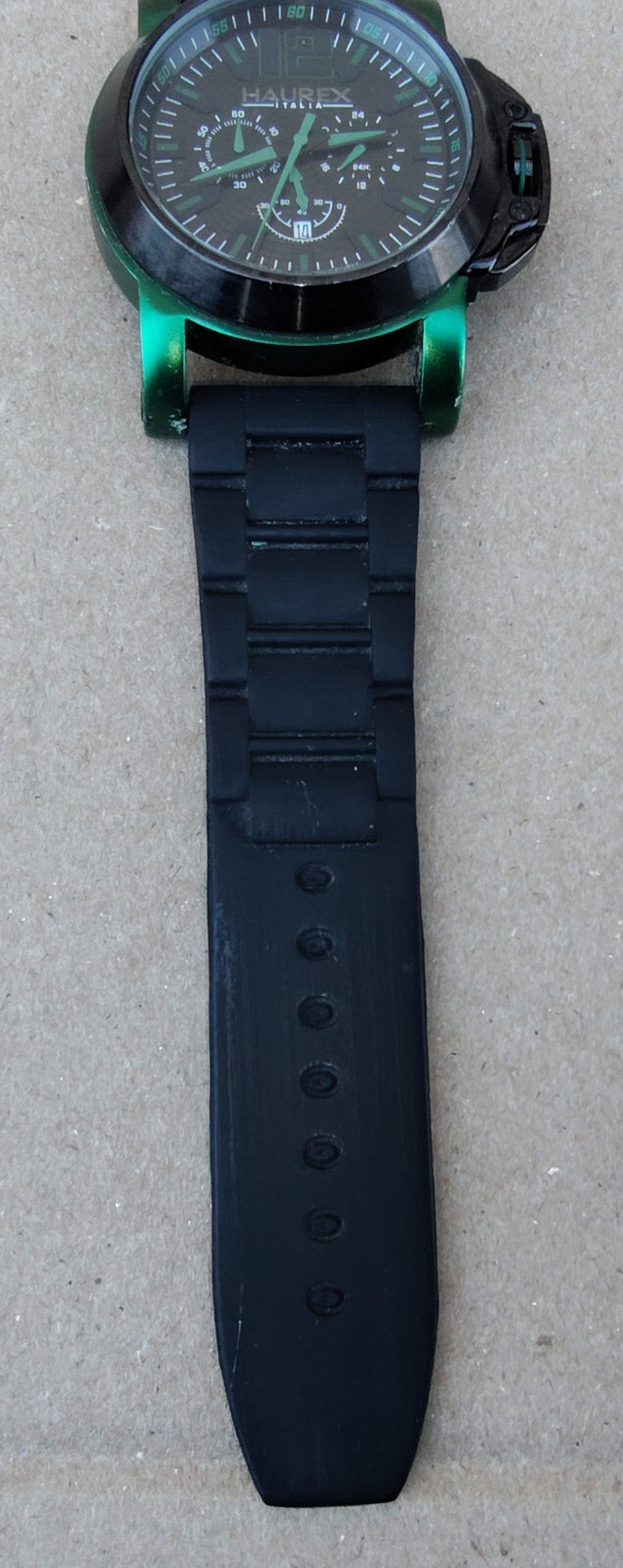 Haurex Italy San Marco Men’s Watch Item No. 1D370UNV BLACK @ GREEN