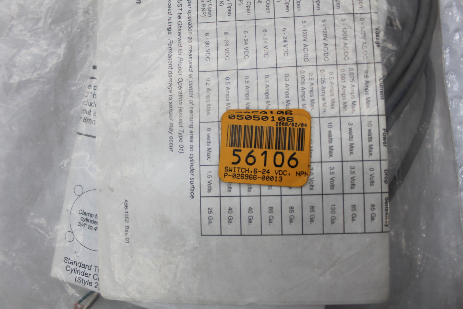 BOSCH REXROTH P-026966-00013 SWITCH NSNP