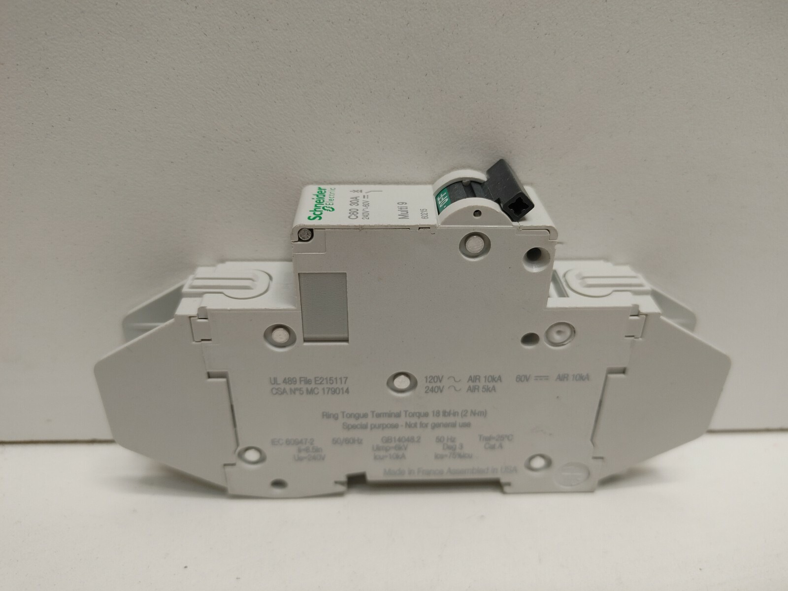 NEW OLD STOCK! SCHNEIDER 30A 240V MULTI9 CIRCUIT BREAKERS 60215