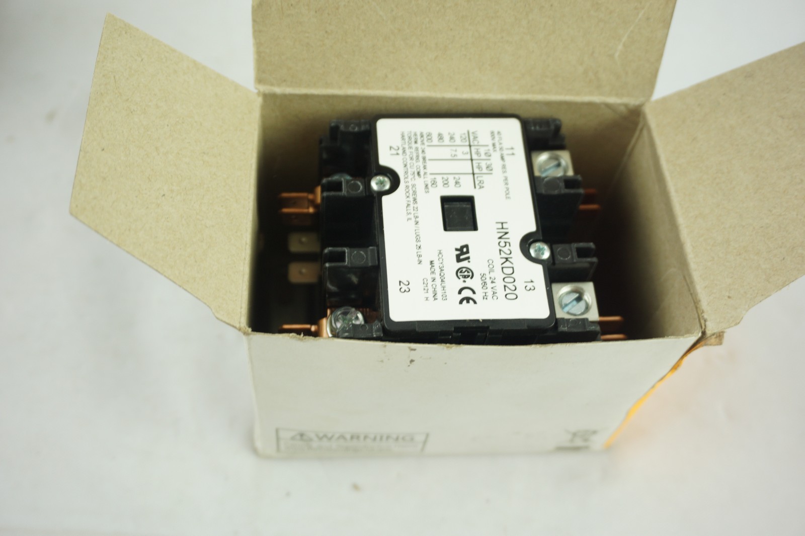 Carrier HN52KD020 2-Pole Contactor 24V 40Amp Replacement HN52KD025 NEW