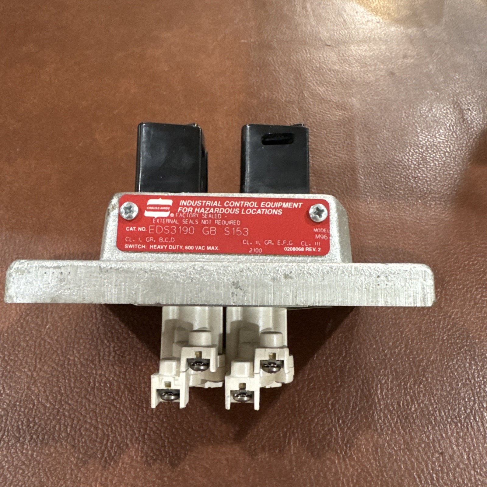 Eaton Crouse-Hinds EDS3190GBS153 Explosion Proof Industrial Control Switch 600V