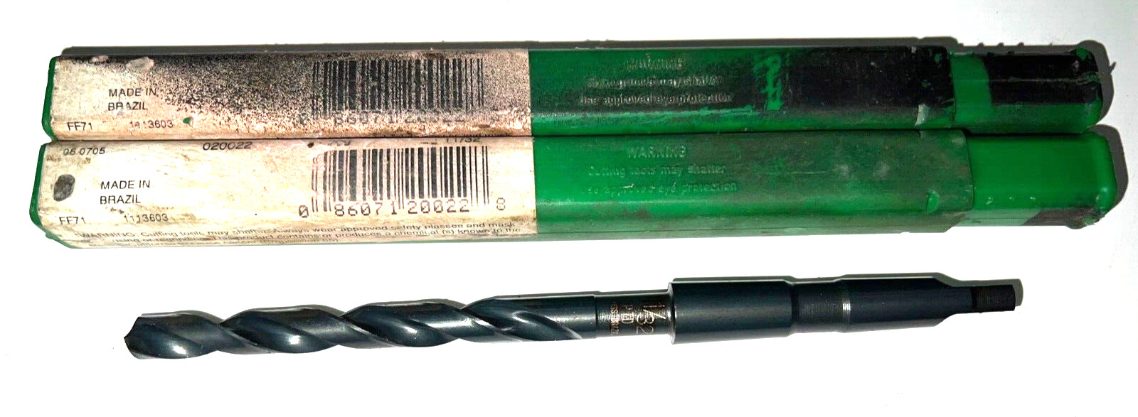 PRECISION TWIST TAPERED SHANK DRILL BIT 020022 1MT 11/32″ CUT LOT OF 2**