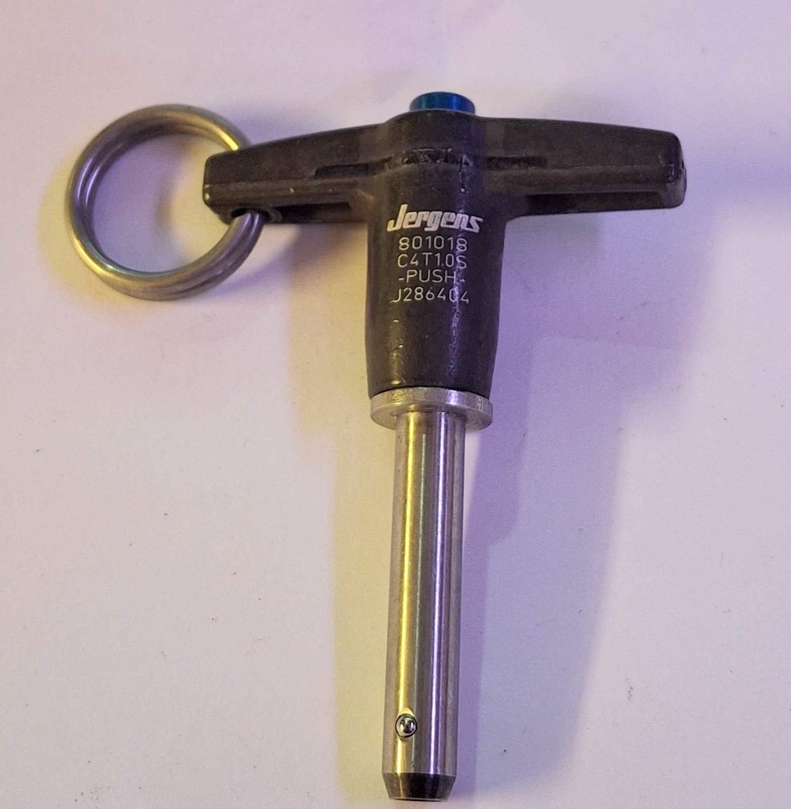 1 NEW JERGENS 801018 C4T1.0S T-HANDLE QUICK RELEASE PIN NNB ***MAKE OFFER***