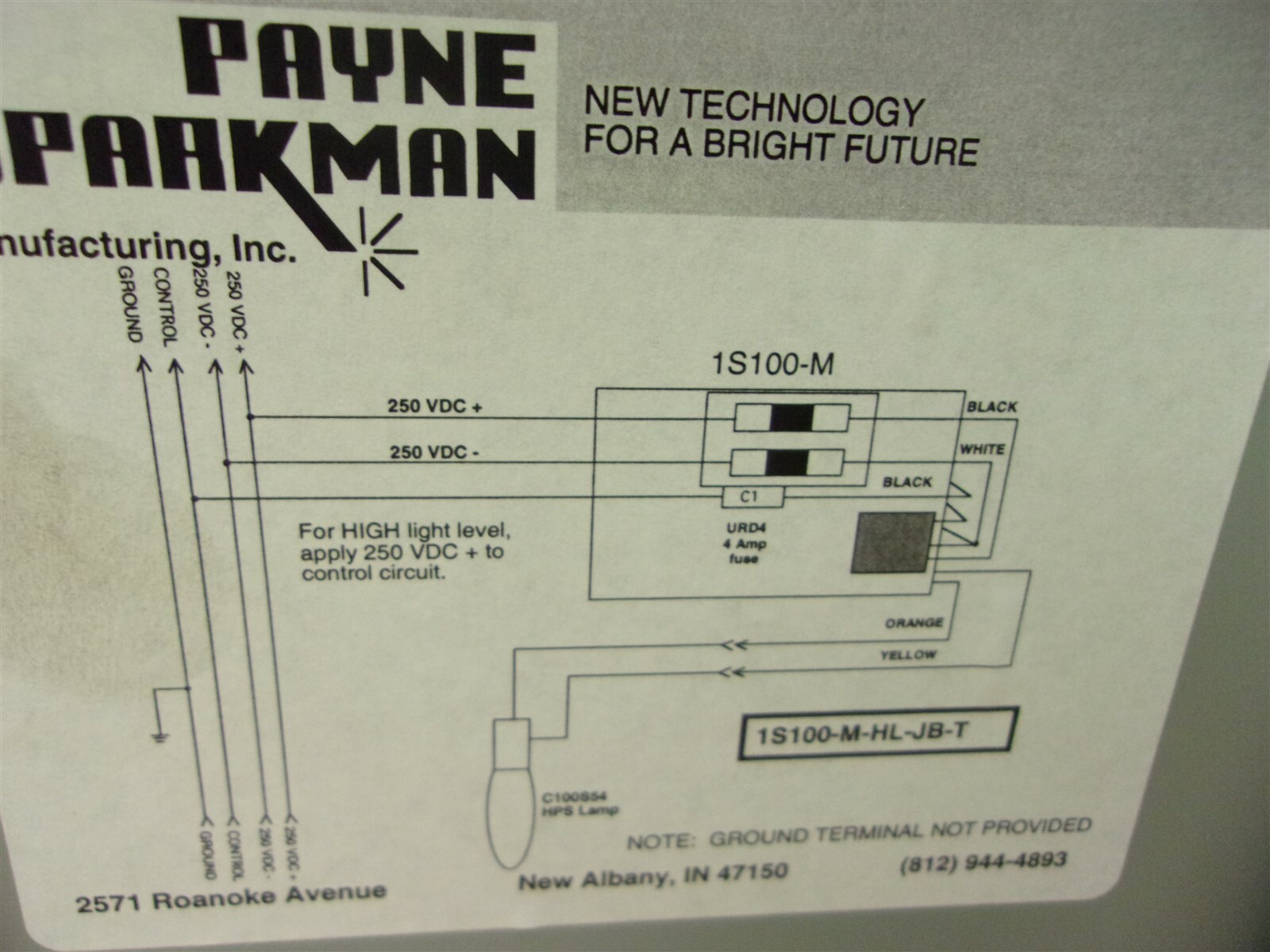 Hoffman Payne Sparkman A8066CH 1S100-M-HL-JB-T Enclosed Box 8-3/8″x6-1/2″