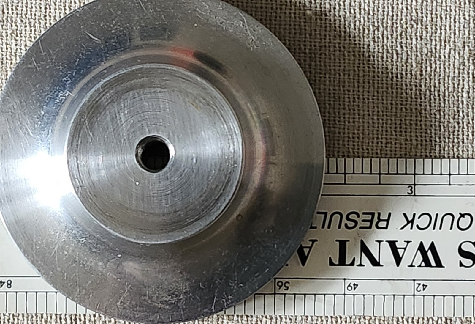 Rock Drill Bit Unmarked Red 1 1/4″ Diameter x 2 15/16″ tall w/ Aluminum Base