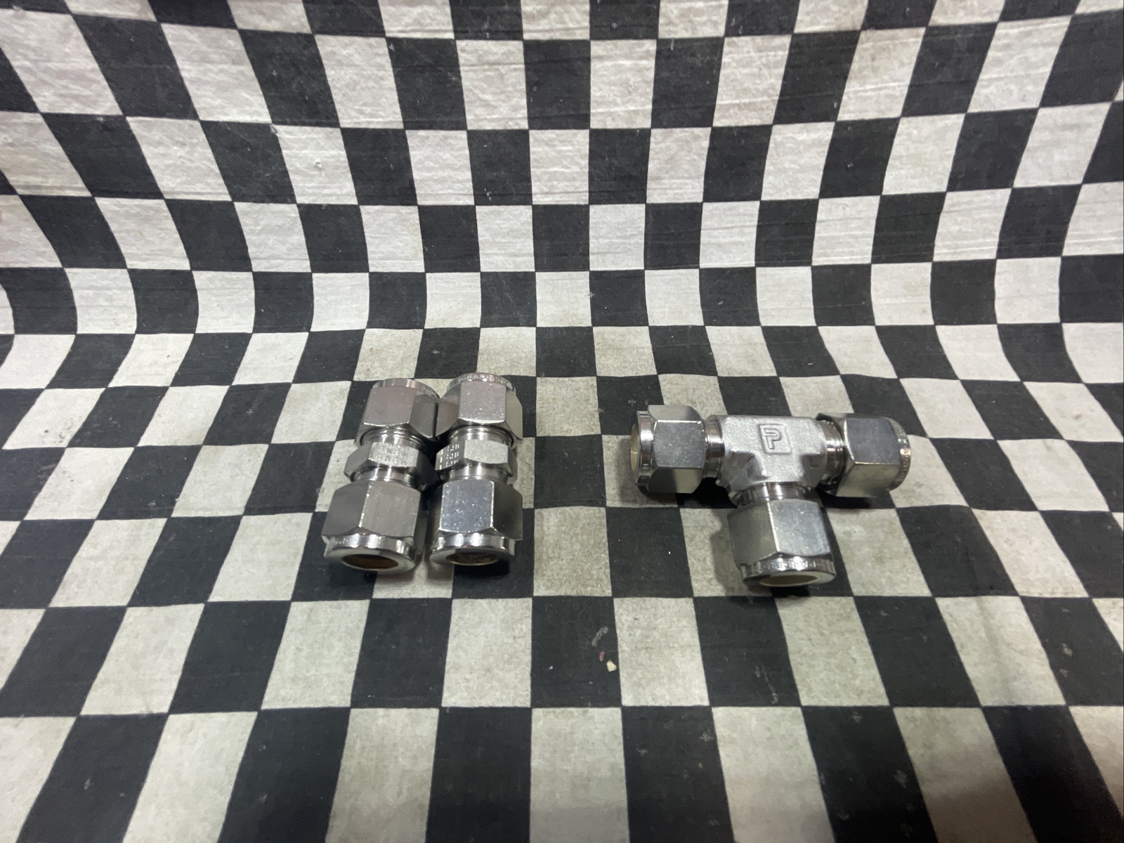 PARKER 8ET8-316 & 8SC8-316, TEE UNION 1/2″, LOT OF 3, SHIPSAMEDAY#125W7