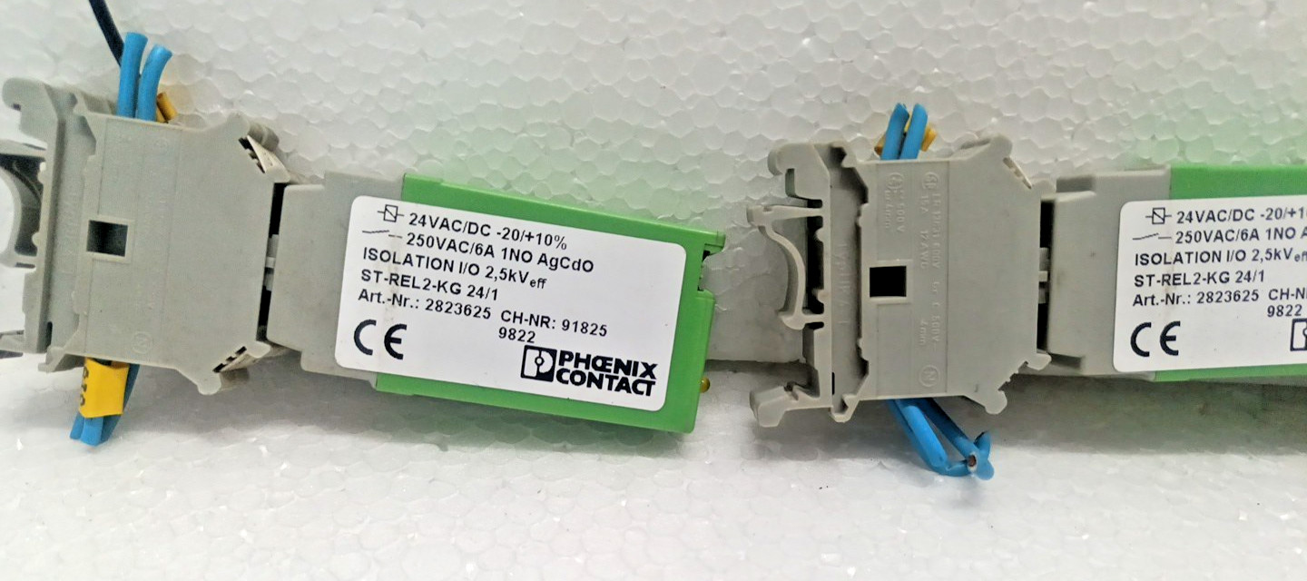 Phoenix Contact ST-REL2-KG 24/1 24 VAC/DC Art Nr : 2823625 Lot Of 3 Pcs