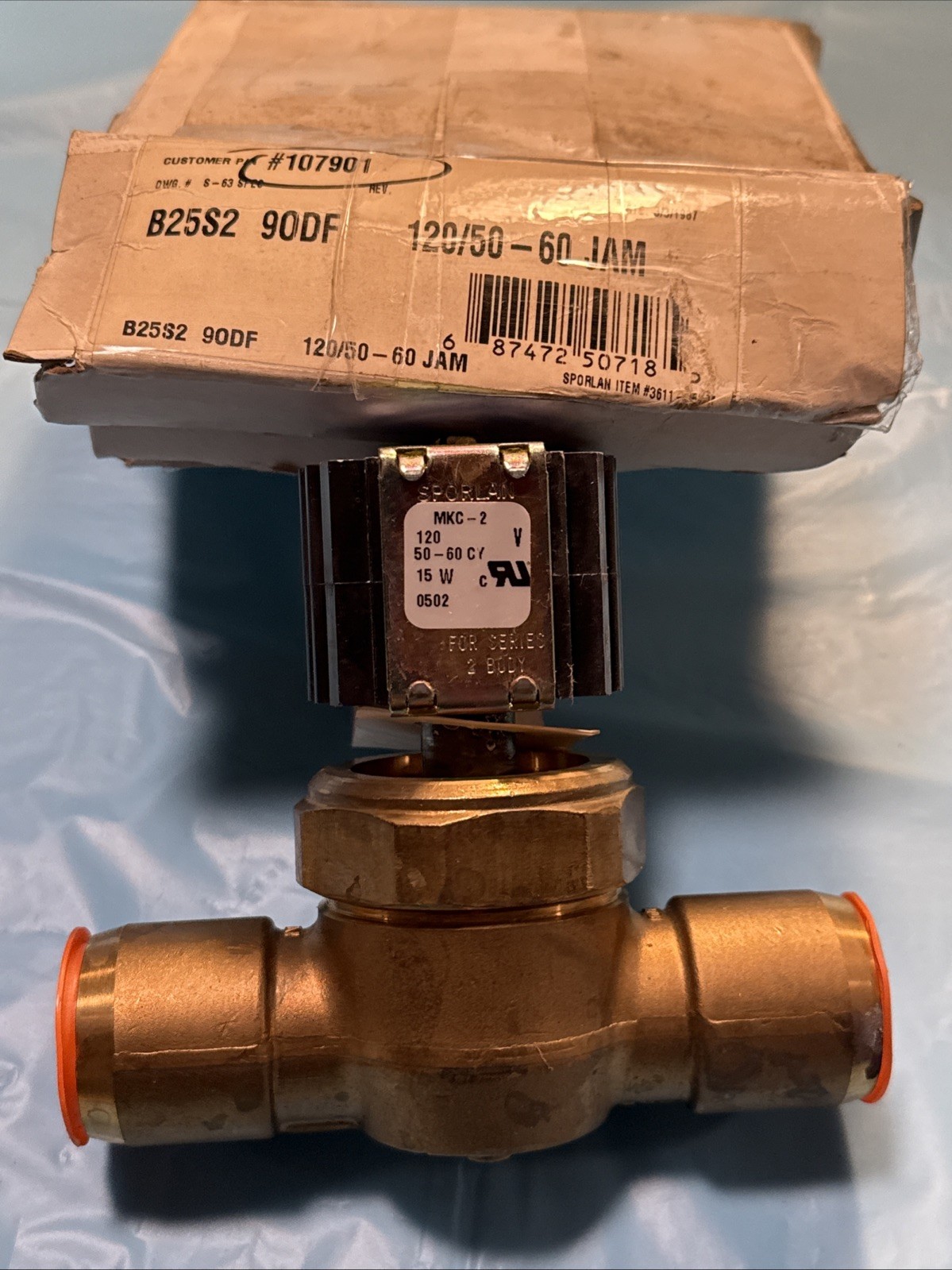 Sporlan B25S2 90DF 120/50-60 JAM 120V 15W