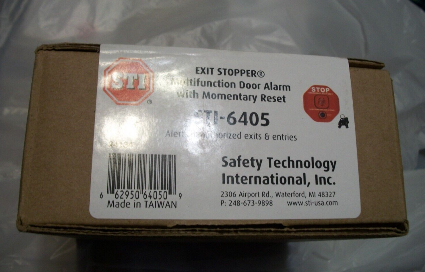 Safety Technology International Sti-6405 Sti-6405 Exit Stopper Multi Door (B214)