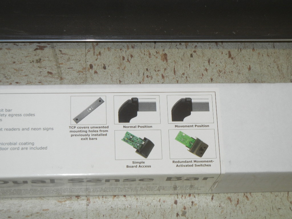 ASSA ABLOY SECURITRON DSB-CL42 NEW PUSH TO EXIT DUAL SENSE BAR DSBCL42