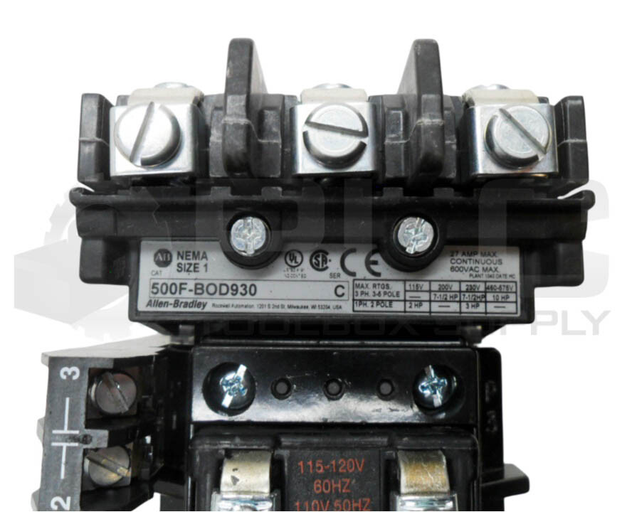 NEW ALLEN BRADLEY 500F-BOD930 /C CONTACTOR W/ CB236 COIL W/ 595-A /C CONTACT