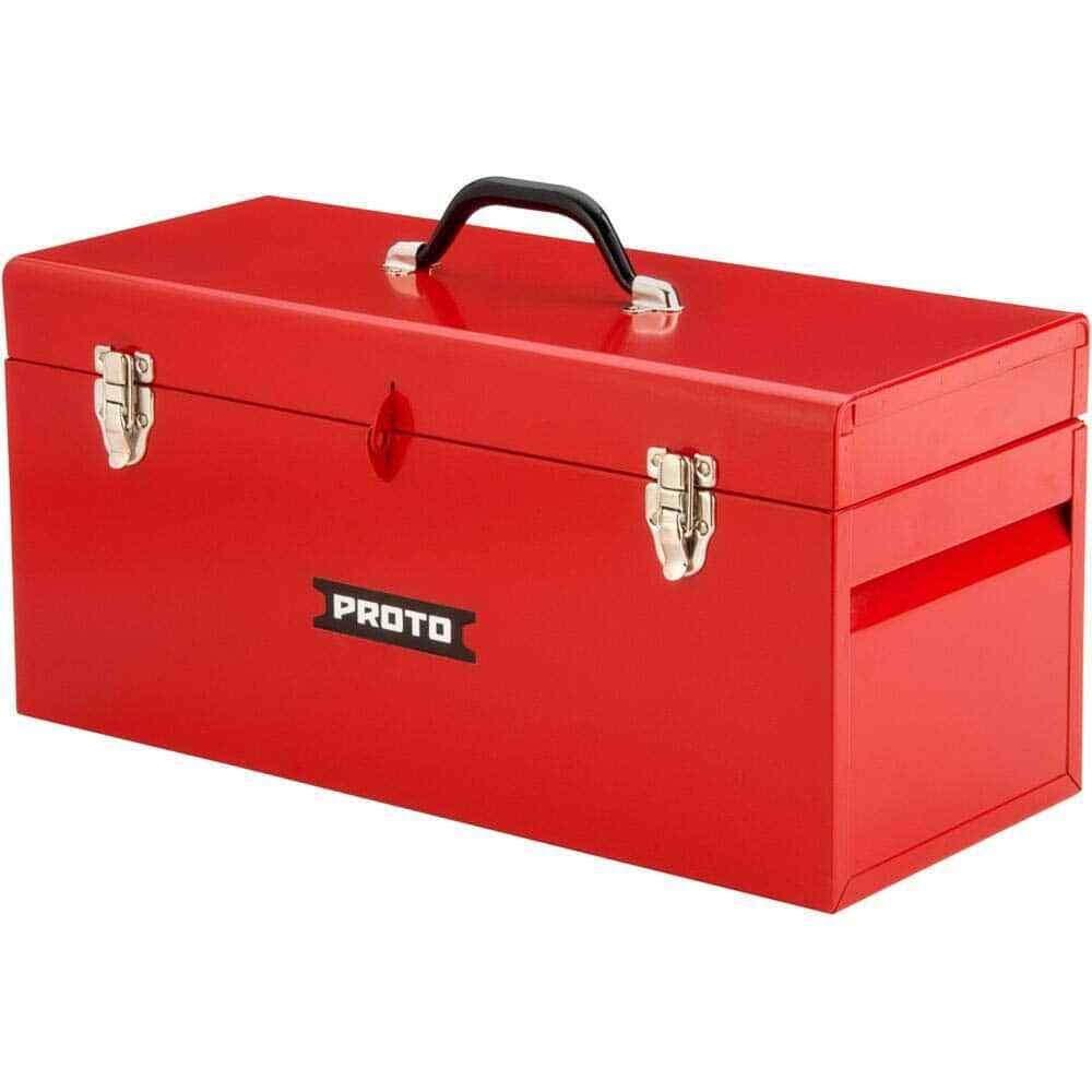 Stanley Proto J9975-NA General Purpose Red Steel Tool Box with Removable Tray