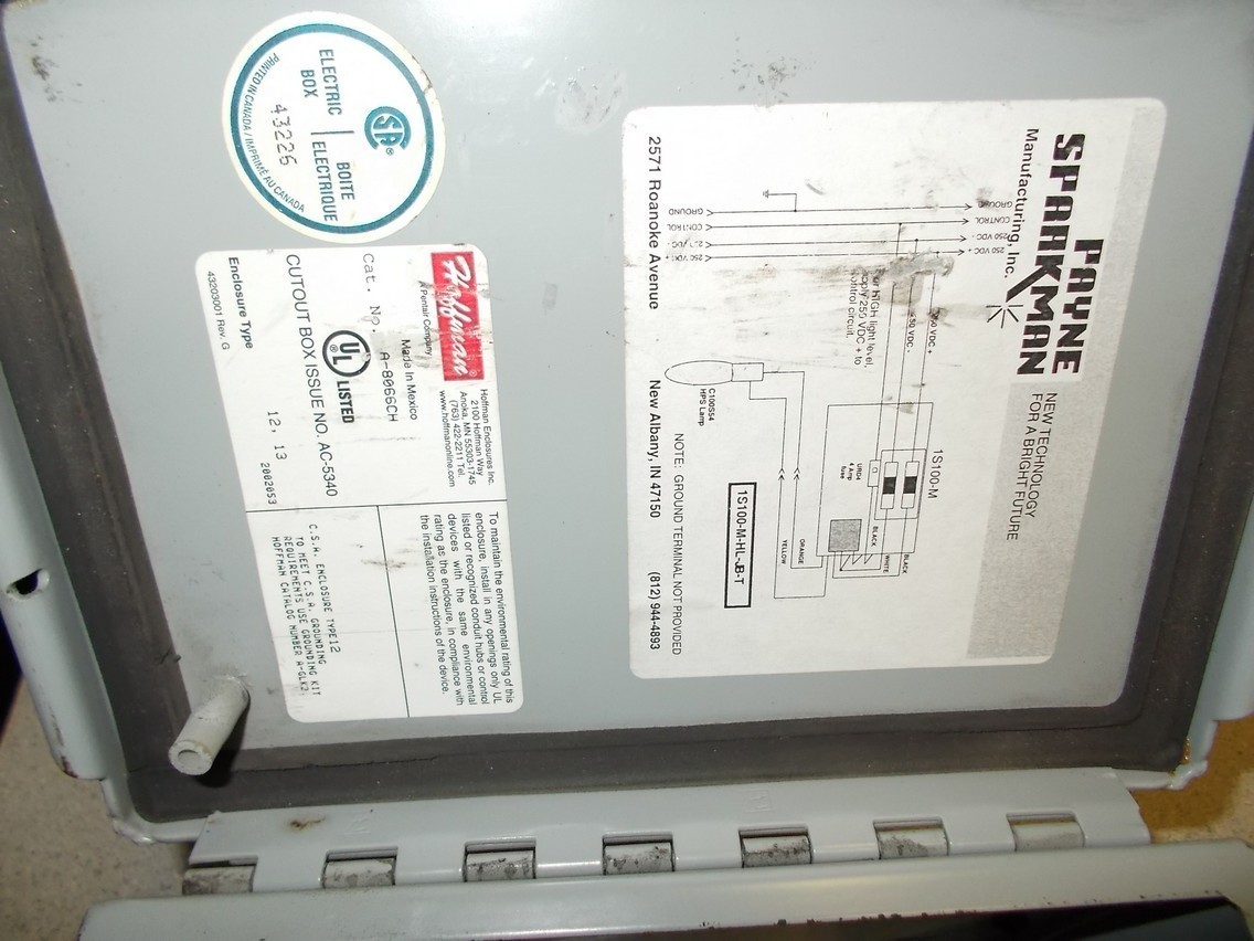 Payne Sparkman Hoffman Enclosure Box A-8066CH AC-5340 *FREE SHIPPING*