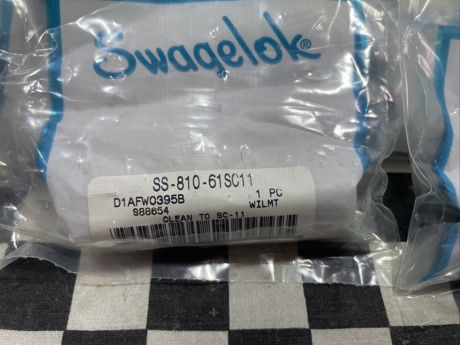 SWAGELOK SS-810-61SC11, Bulkhead Union 1/2″, LOT OF 6, SHPSAMEDAY#1178E8