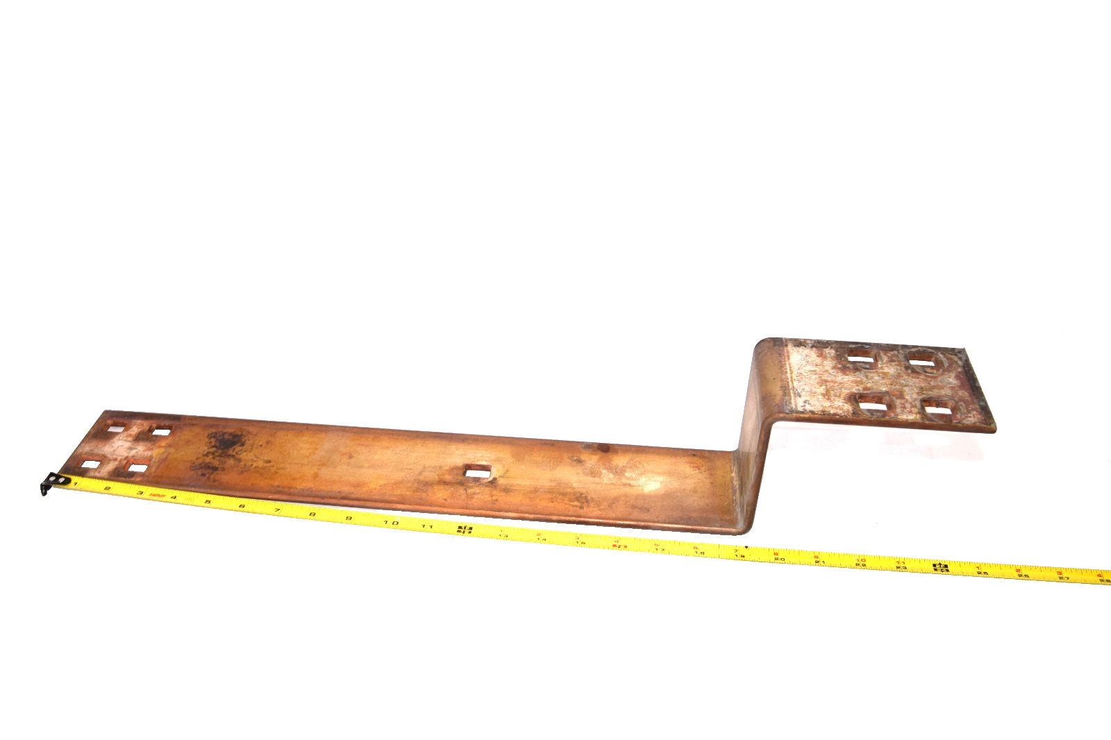 25″ x 3″ x 1/4″ (+4″ offset Step) Copper Flat BusBar bus bar buss bar Stock