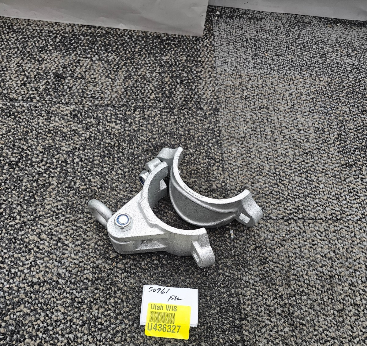 (QTY 2) STUFF INC. Ductile Iron Swing Hanger Galvanized, Holds up to 5000 lbs