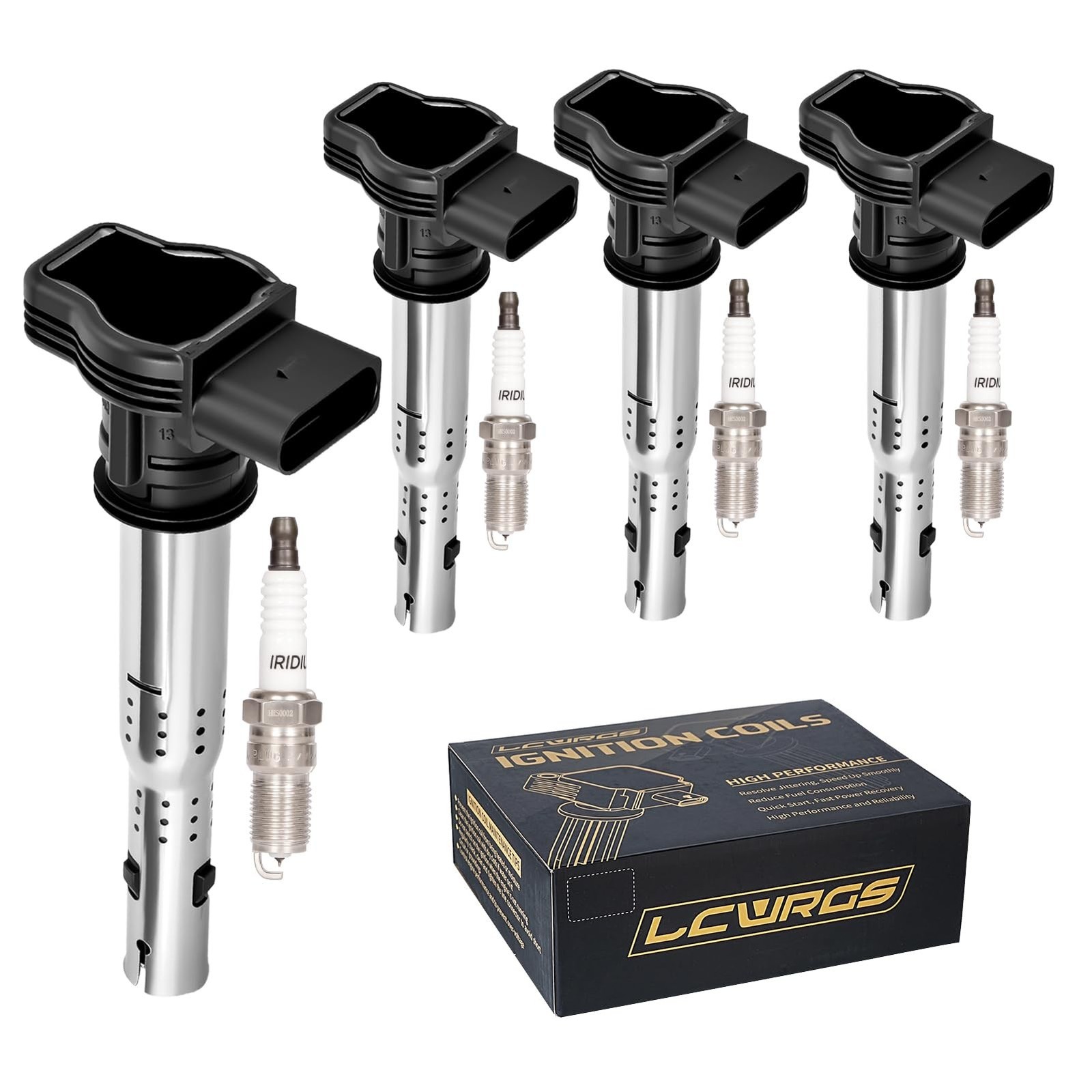 4X Ignition Coil Packs and Spark Plugs for Volkswagen Tiguan Jetta 2.0L L4 | …