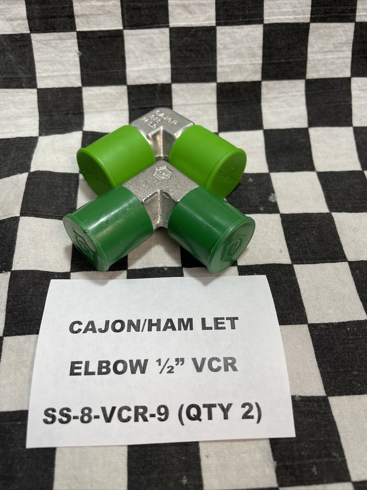 CAJON SS-8-VCR-9 & HAM LET P-EU-1/2, Elbow 1/2″ VCR Lot Of 2 #ZE38