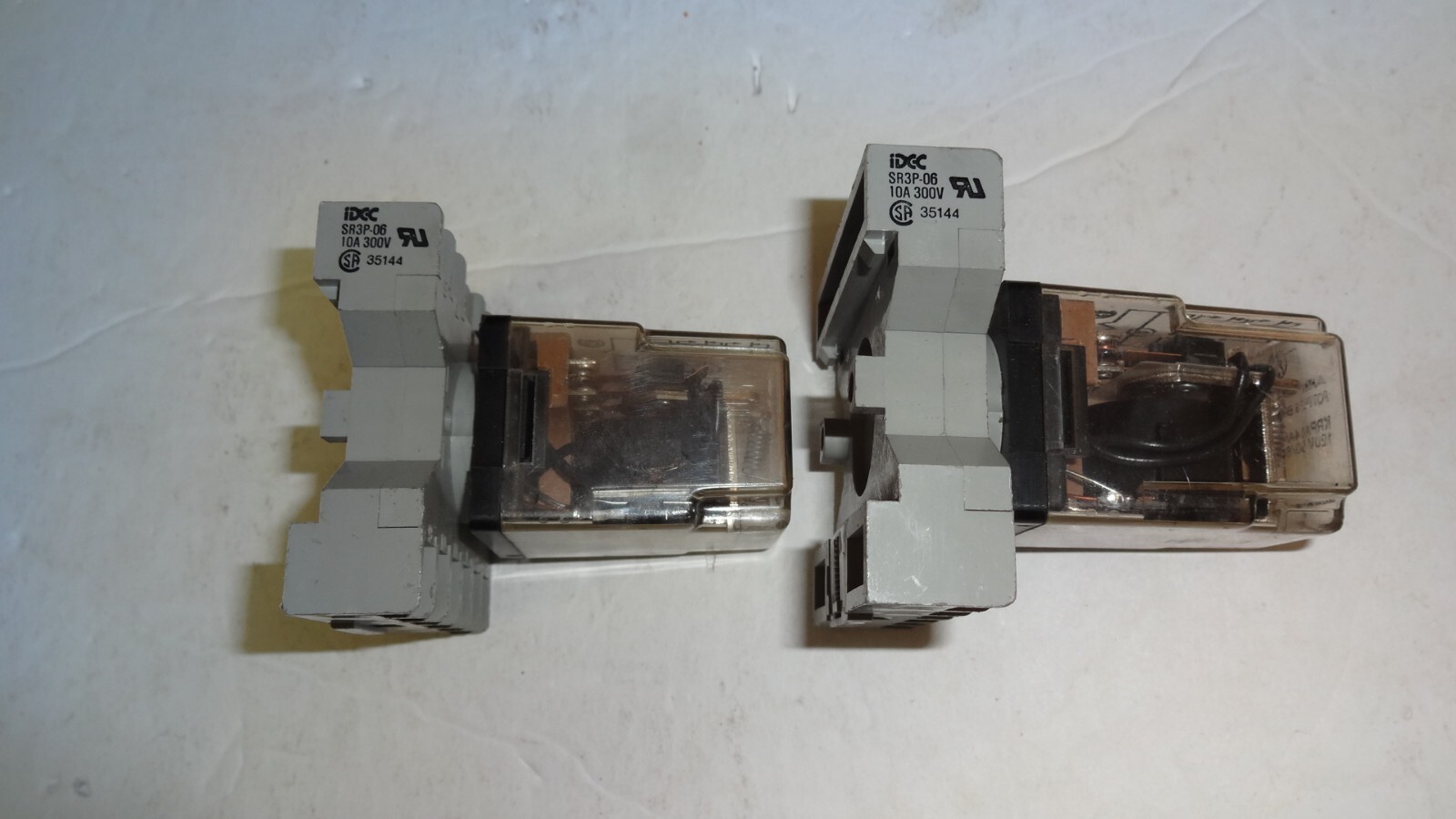 Lot of 2 AMF Potter & Brumfield KRPA-14AN -120 120V Relay W/ Idec Base Sr3p-06