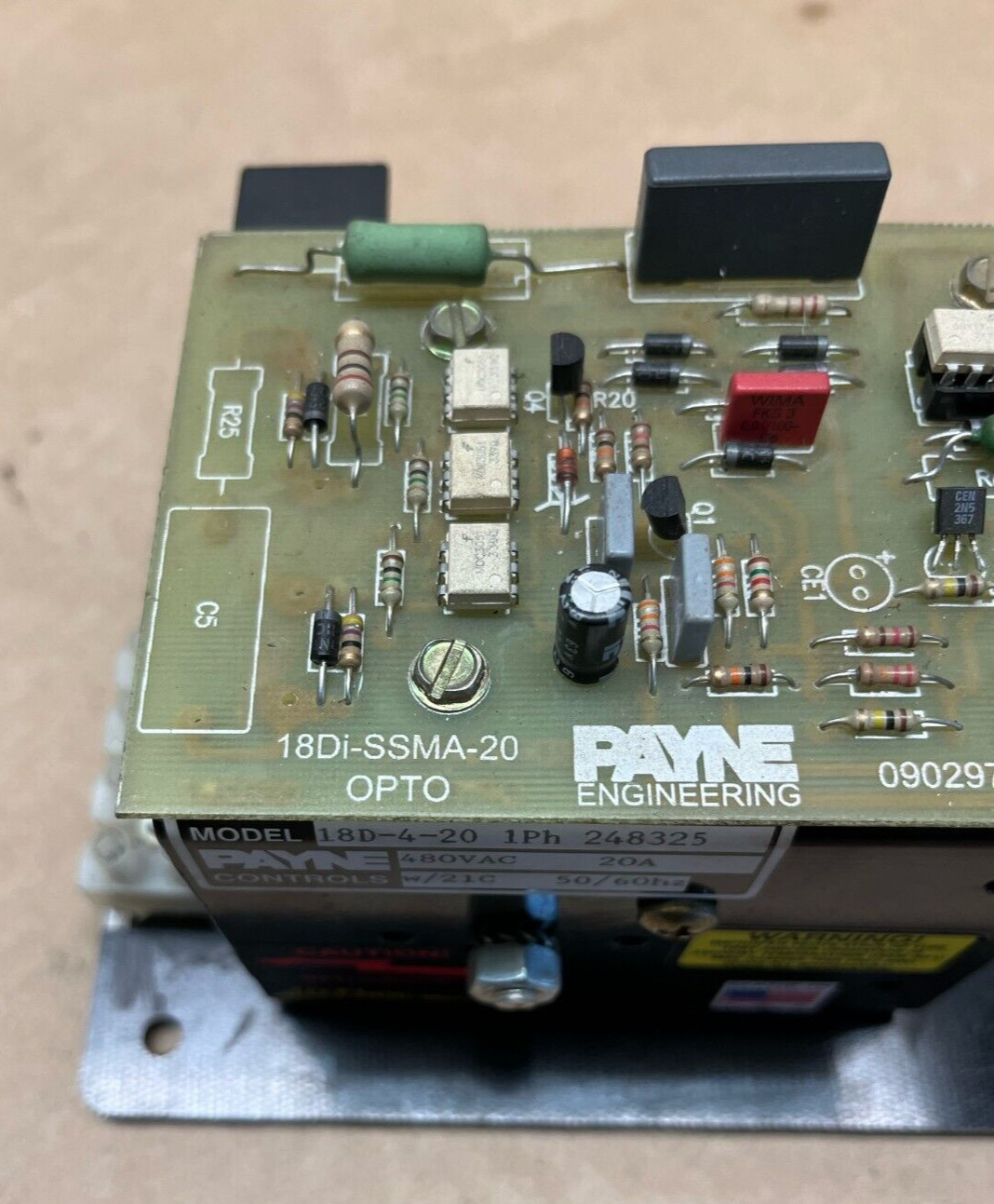 Payne Controls 18D-4-20 1Ph 480VAC 20A 18Di-SSMA-20 OPTO
