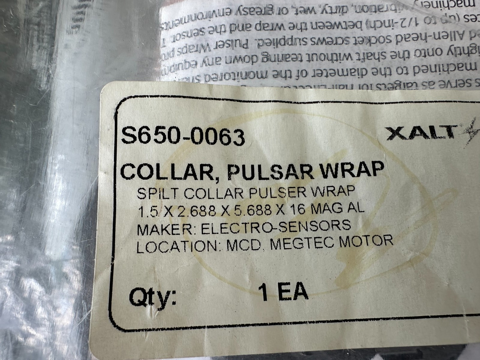 NEW ELECTRO-SENSORS COLLAR PULSAR WRAP