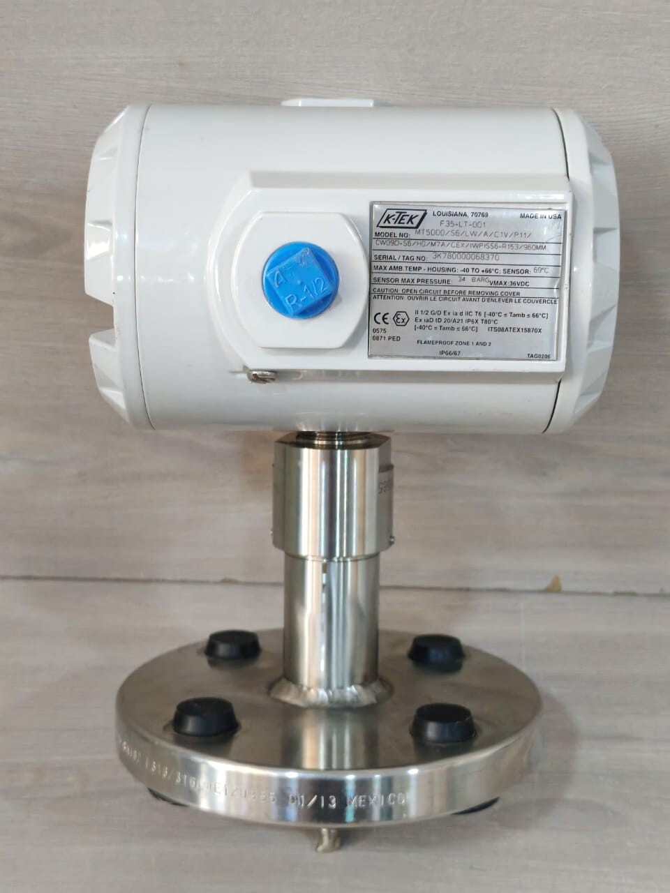K-TEK MT5000/S6/LW/A/C1V/P11/CW09D-S6/H0/M7A/CEX/WP SS6-R153/960MM TRANSMITTER