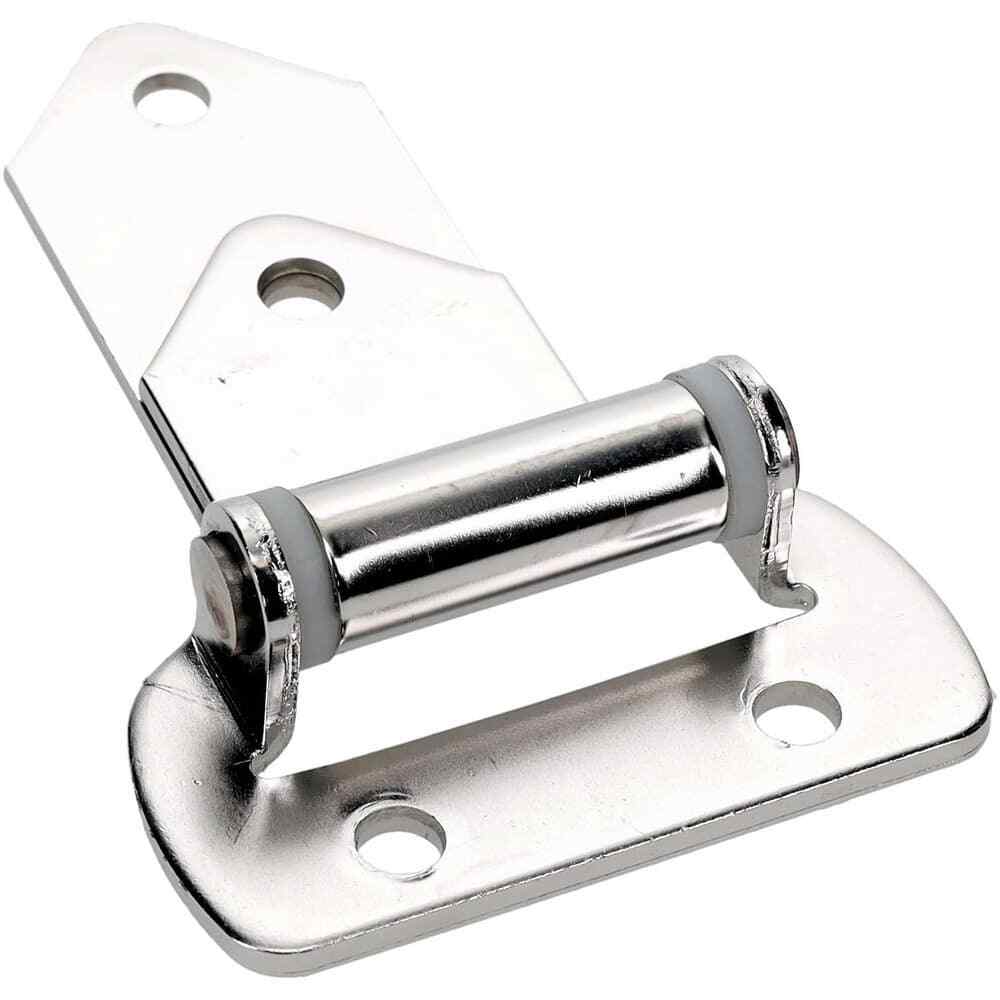 Made in USA Stainless Steel Strap Hinge: 1-1/2″ Wide x 4-3/4″ Long