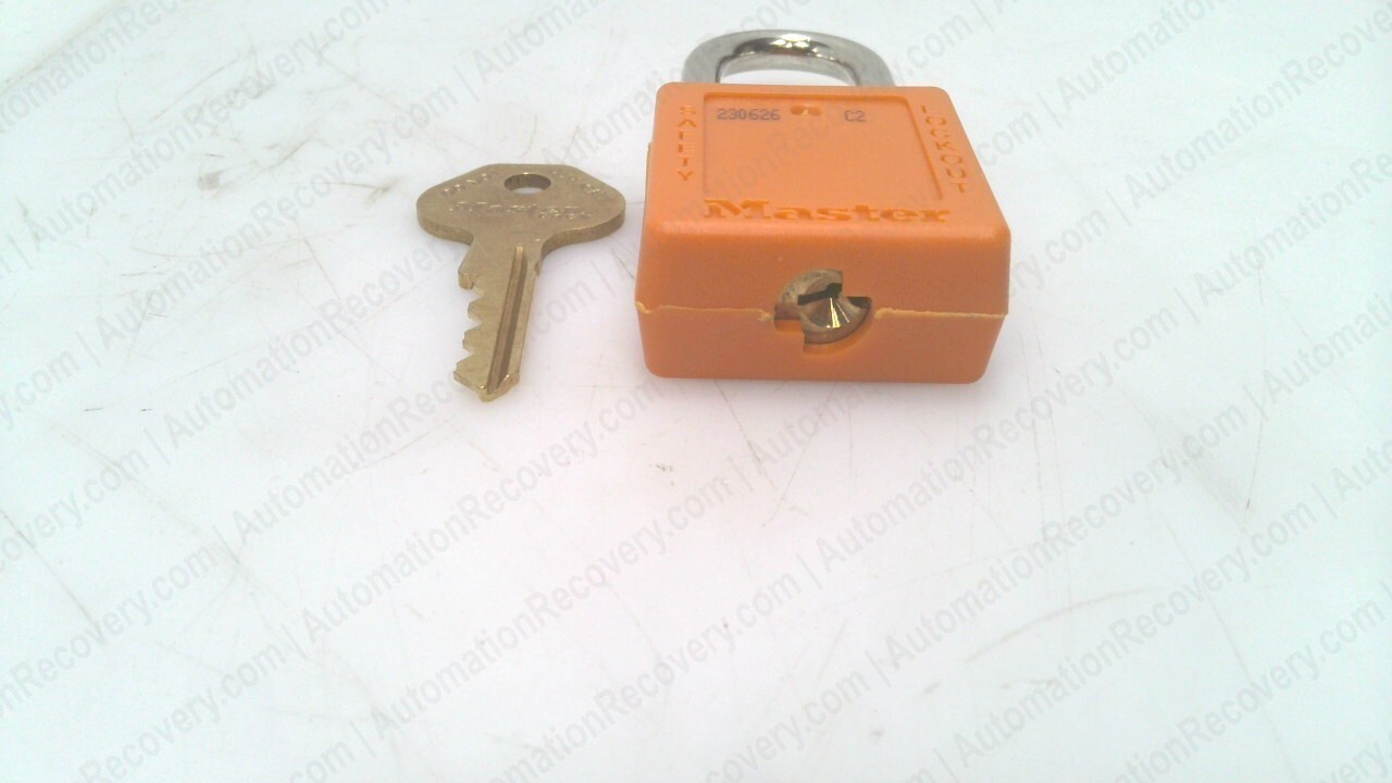 MASTER LOCK 410ORJ BOX OF 6, ZENEX THERMOPLASTIC SAFETY PADLOCK 1-1/2″, #334312
