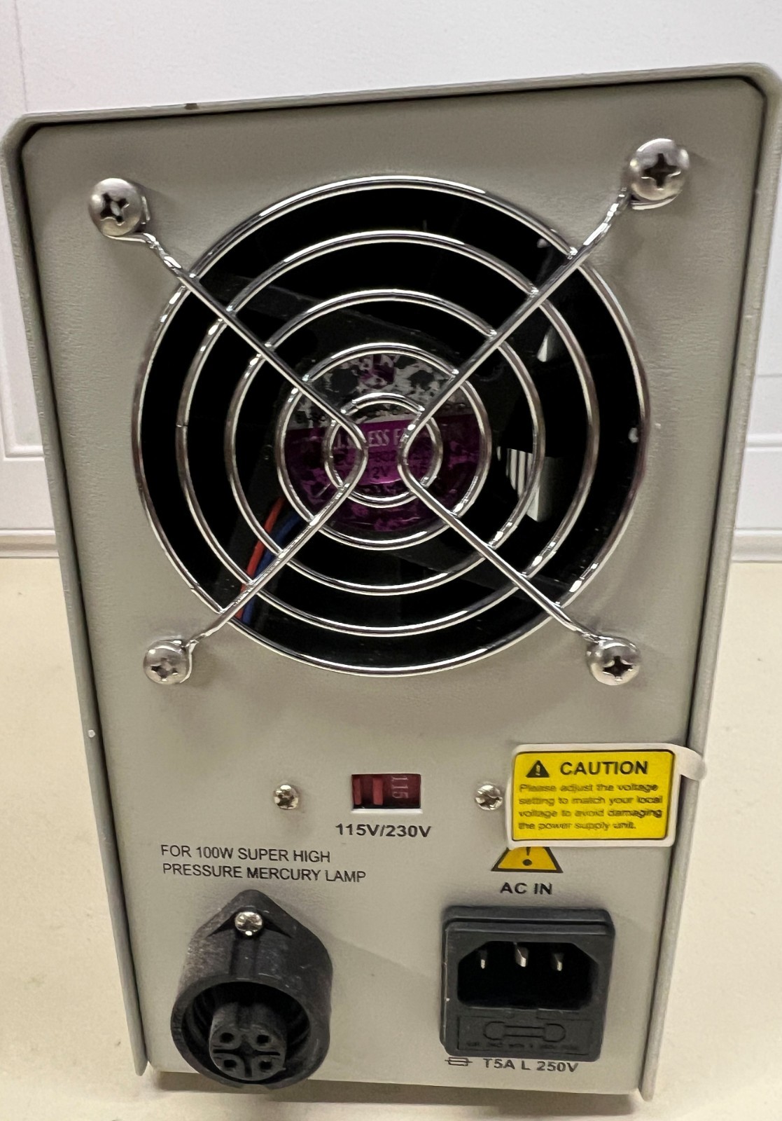 Motic MHG-100B Mercury Light Source Power Supply Not Tested For Parts or Repair