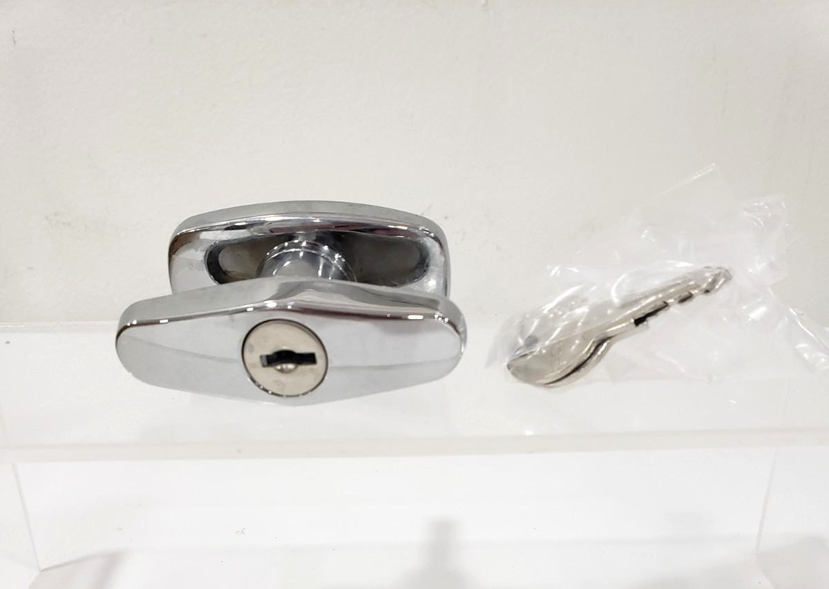 Southco Cam Latch Compact T Handle, Hand Operated Chrome Plated 92-61-213-0