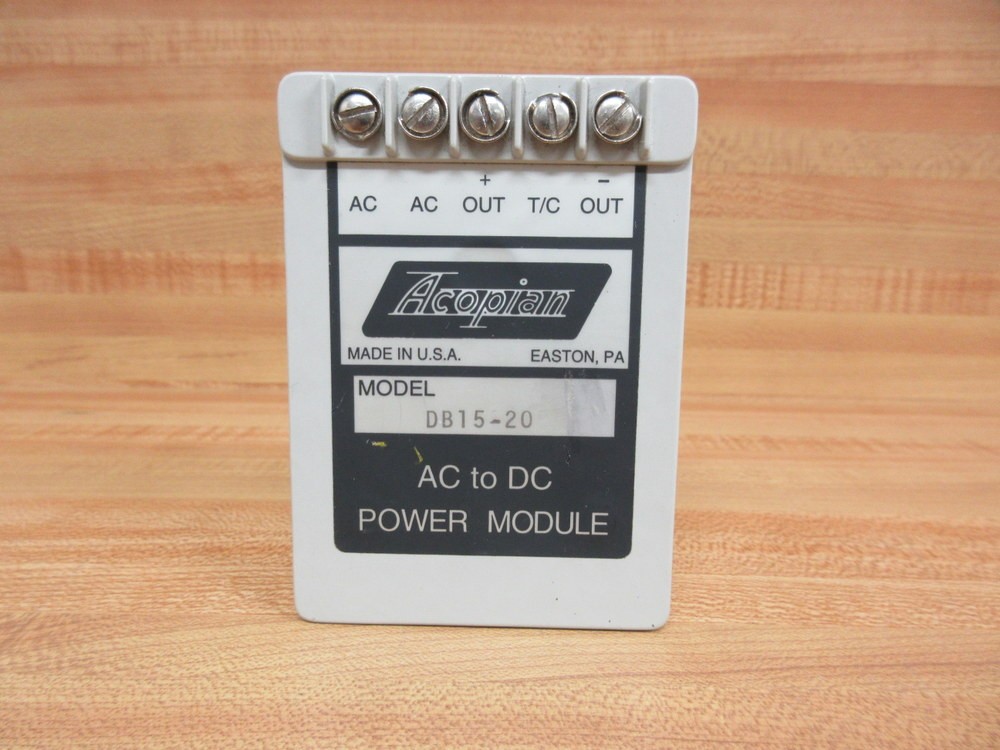 Acopian DB15-20 Power Supply DB1520