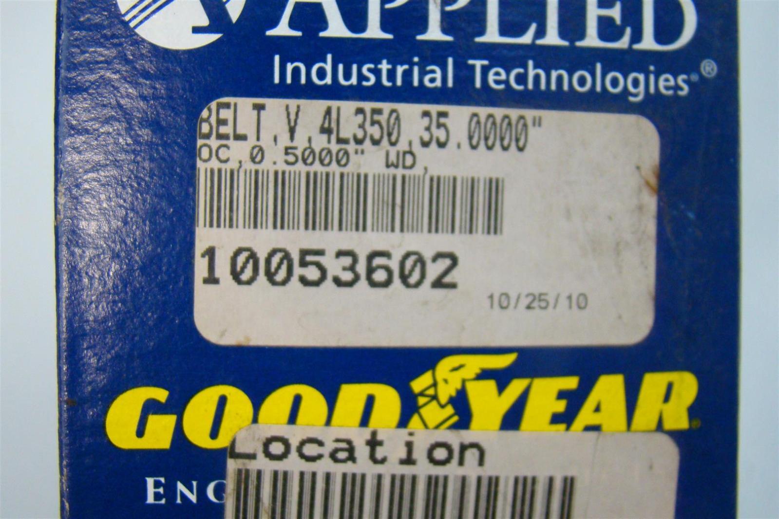 Applied Industrial Technologies Goodyear Belt V 4L350 35.000″ BLD42