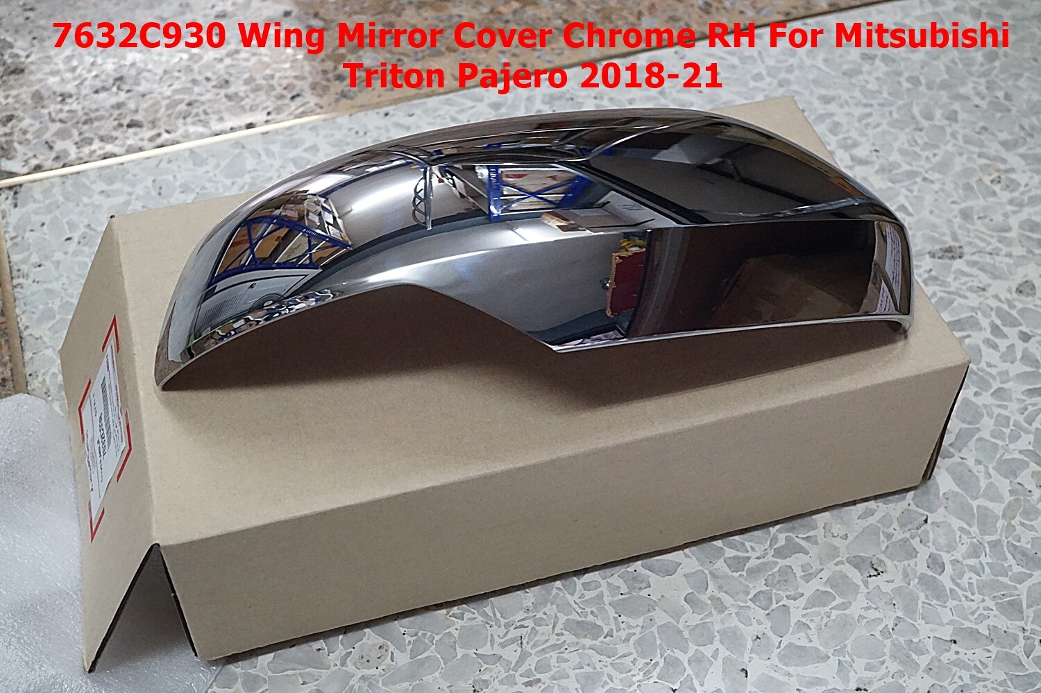 7632C930 Chrome Mirror Cover RH For Mitsubishi Pajero Sport 2018-21