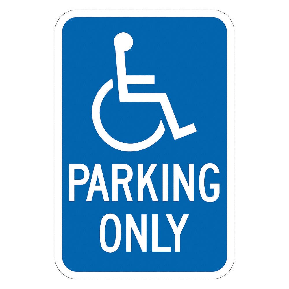 LYLE HC-CA01-EG_12x18 Handicap Parking CA Sign,18″ x 12″ 444M39
