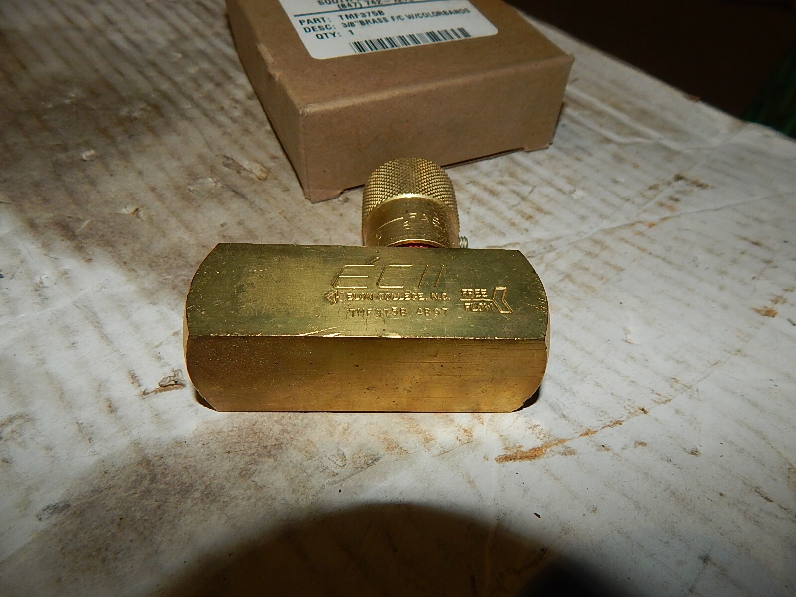 NEW Vescor TMF3750 3/8″ Brass F/C W/ Color Band’s *FREE SHIPPING*