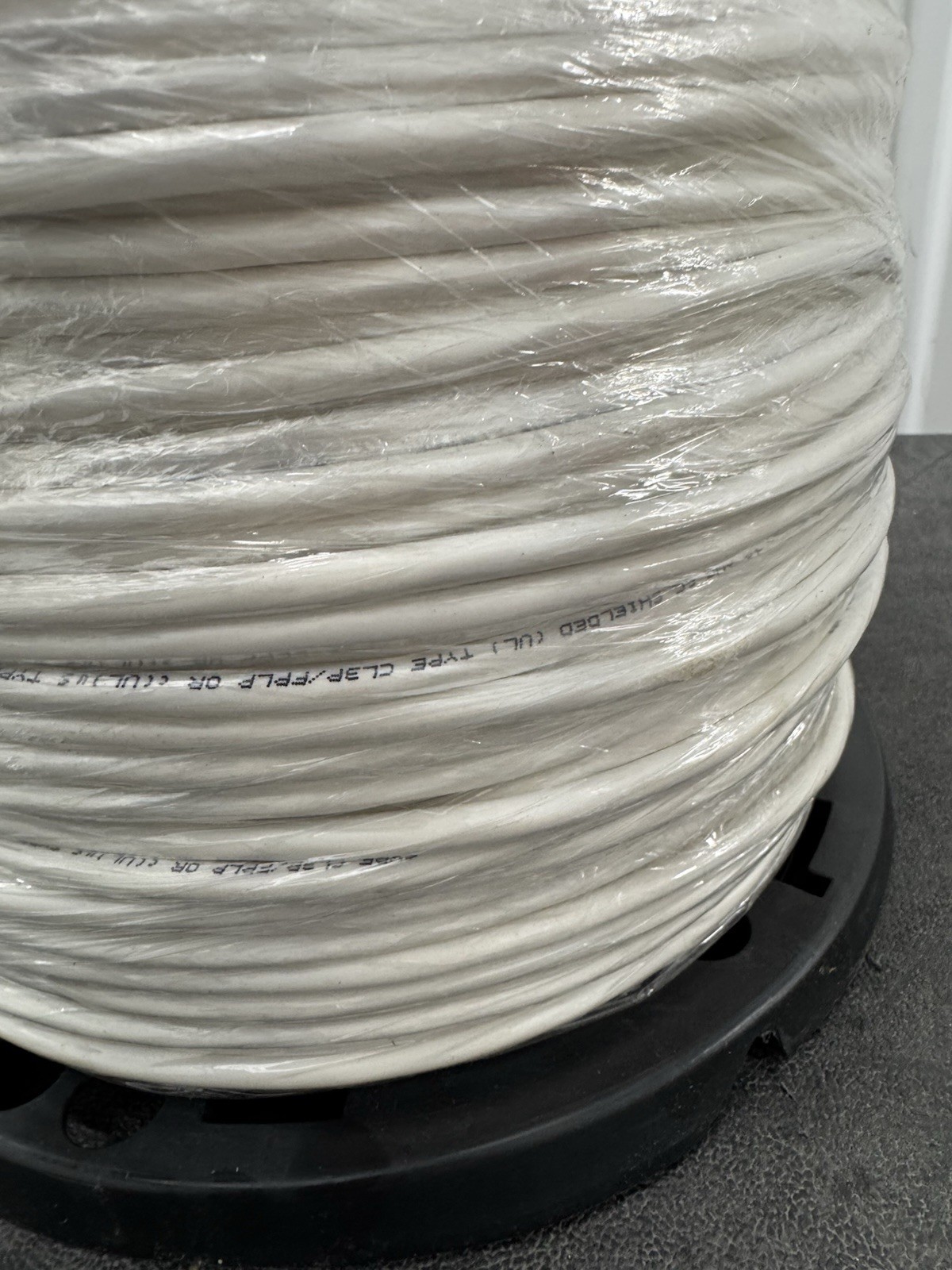 E179335 18 AWG 2 Conductor Wire Fire Alarm Cable 1000ft – White