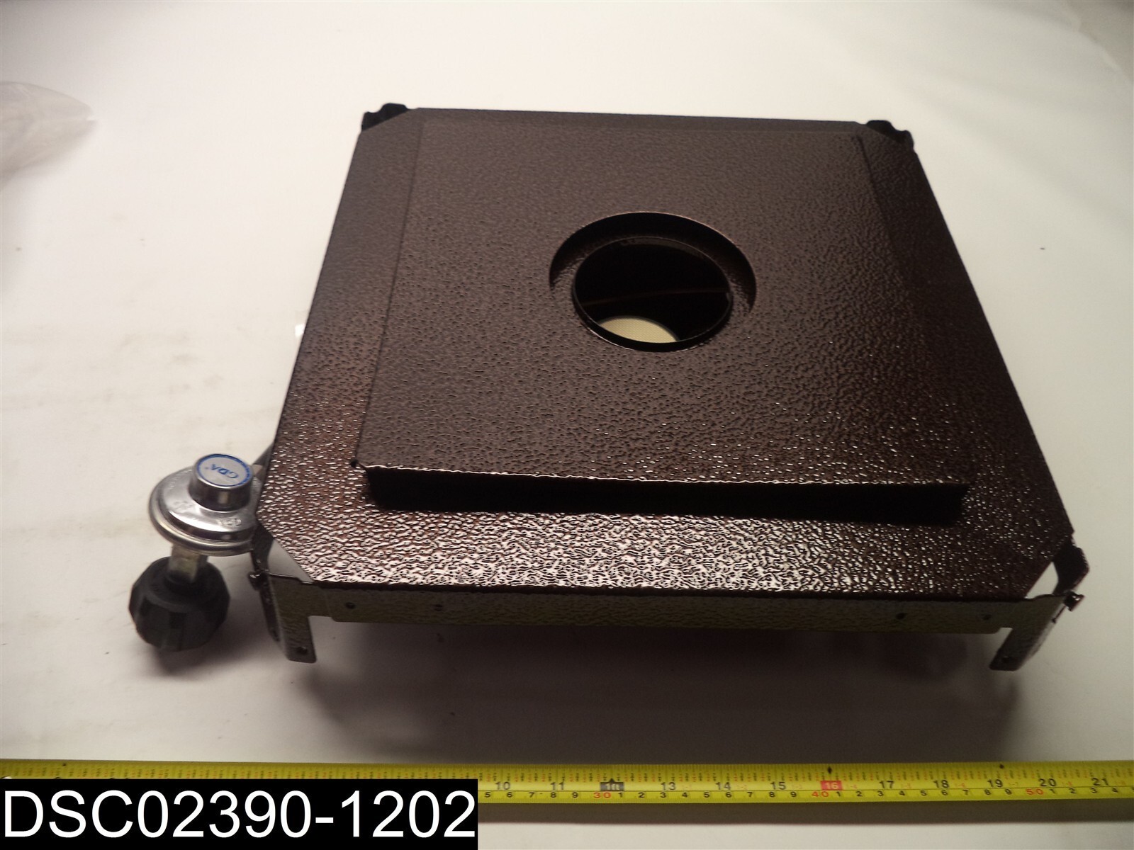 14-7/8″ Square Brown Propane Ignitor Plate With Tank Hose Attachment