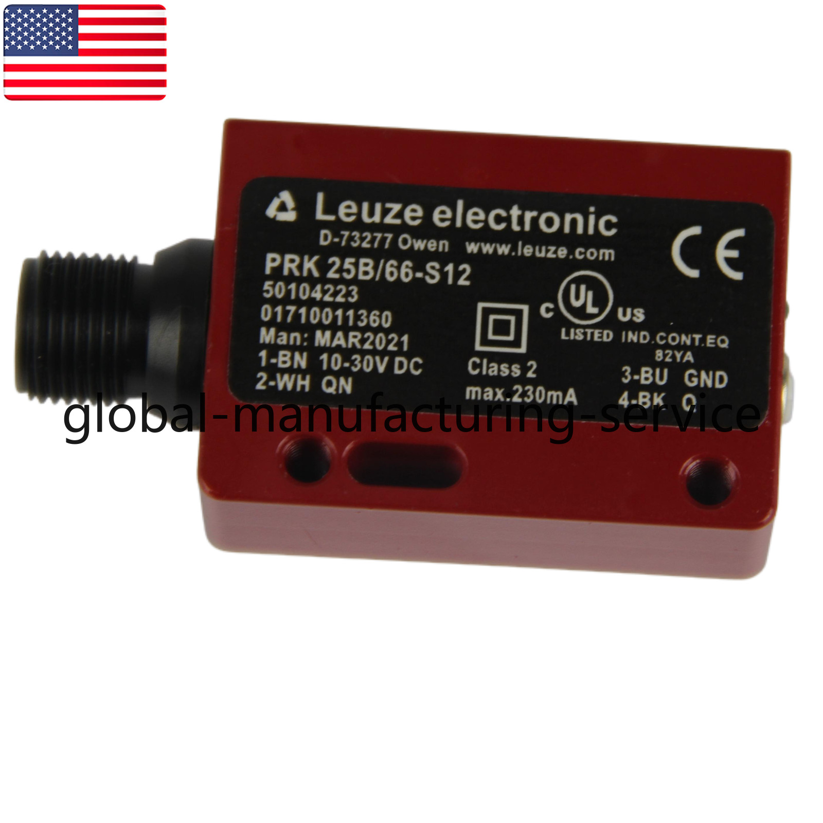 1PCS New In Box LEUZE PRK 25B/66-S12 Photoelectric Sensor Switch – US Stock